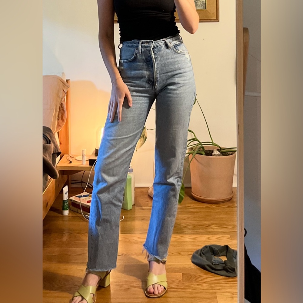 AGOLDE 90’s Pinch Waist High Rise Straight Jeans